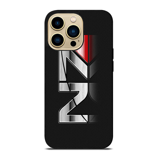 MASS EFFECT N7 LOGO CARBON iPhone 14 Pro Max Case Cover