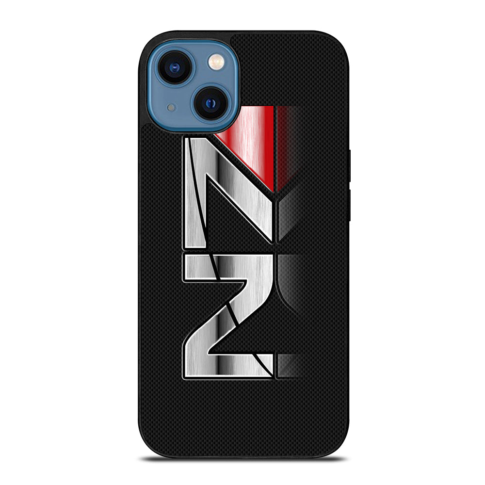 MASS EFFECT N7 LOGO CARBON iPhone 14 Case Cover