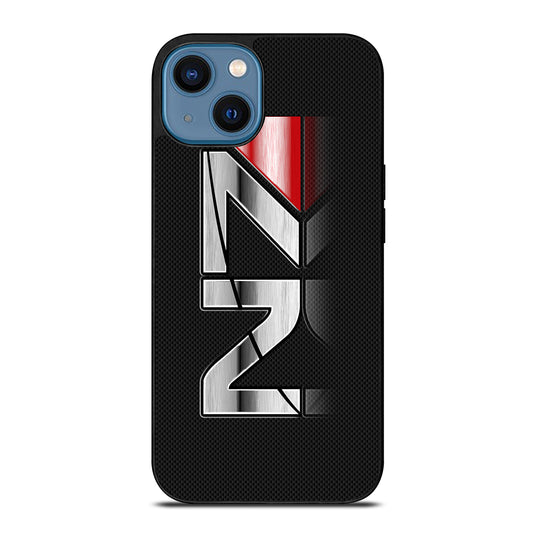 MASS EFFECT N7 LOGO CARBON iPhone 14 Case Cover