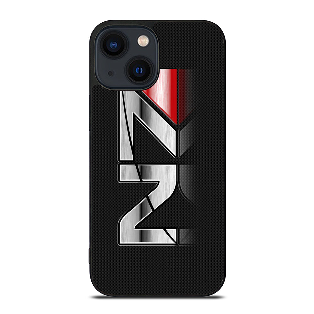 MASS EFFECT N7 LOGO CARBON iPhone 14 Plus Case Cover