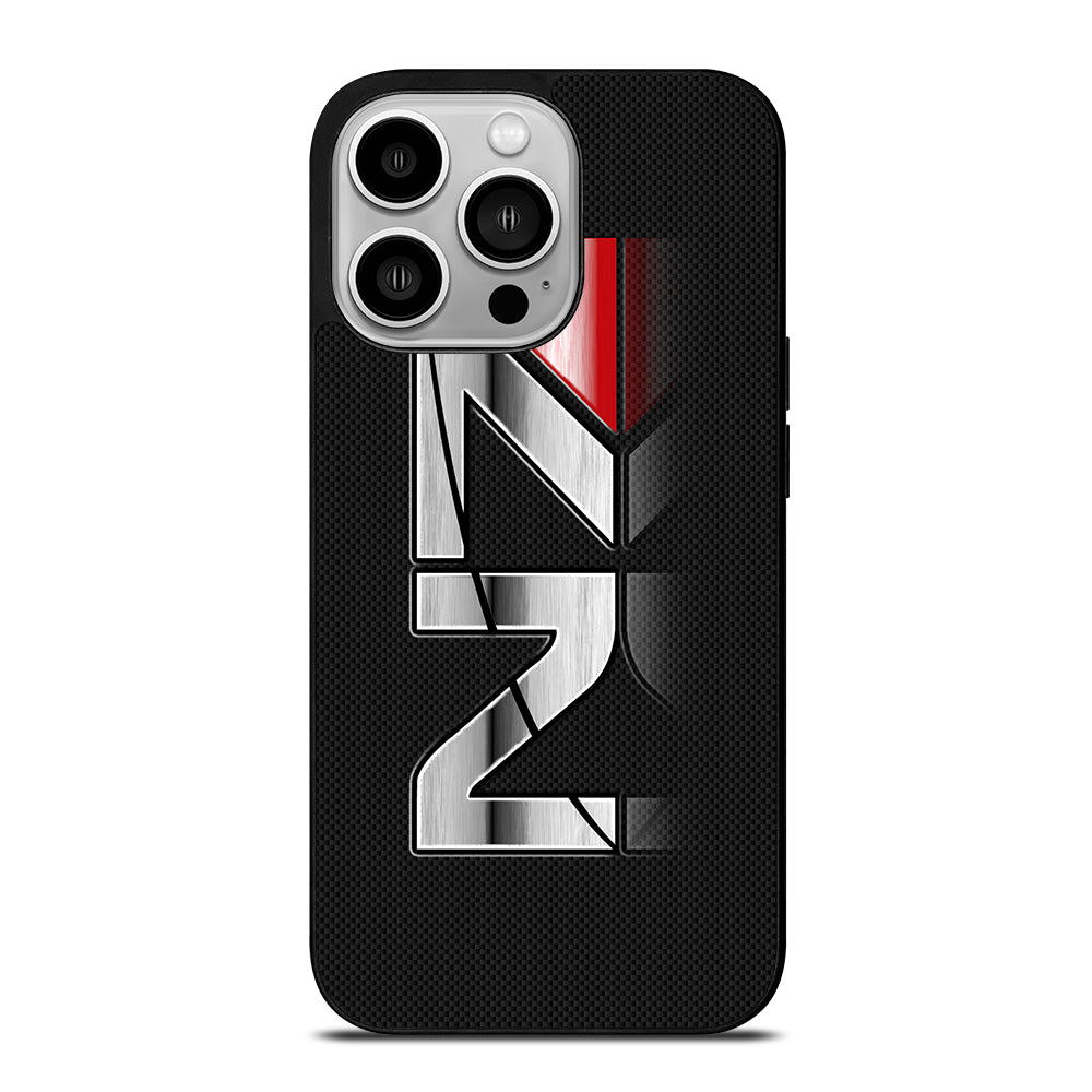 MASS EFFECT N7 LOGO CARBON iPhone 14 Pro Case Cover