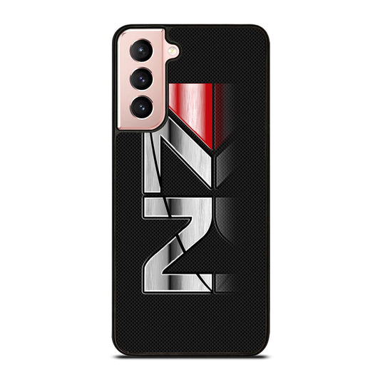MASS EFFECT N7 LOGO CARBON Samsung Galaxy S21 Case Cover