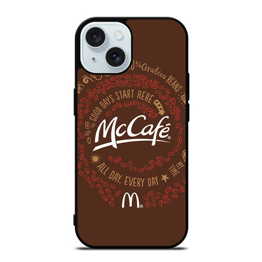 MCCAFE LOGO QUOTE iPhone 15 Case Cover
