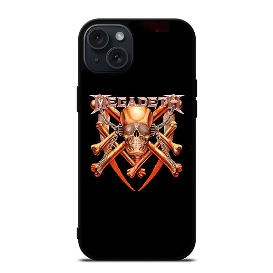 MEGADETH SKULL LOGO iPhone 15 Plus Case Cover