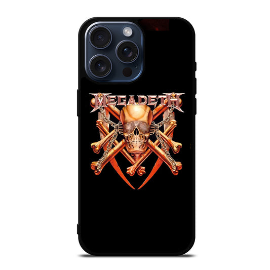 MEGADETH SKULL LOGO iPhone 15 Pro Max Case Cover