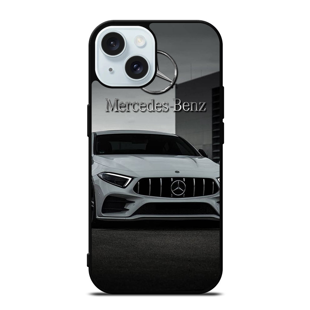 MERCEDES BENZ WHITE CAR iPhone 15 Case Cover