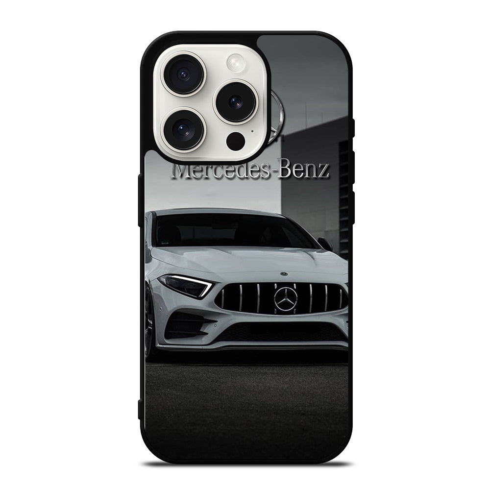 MERCEDES BENZ WHITE CAR iPhone 15 Pro Case Cover