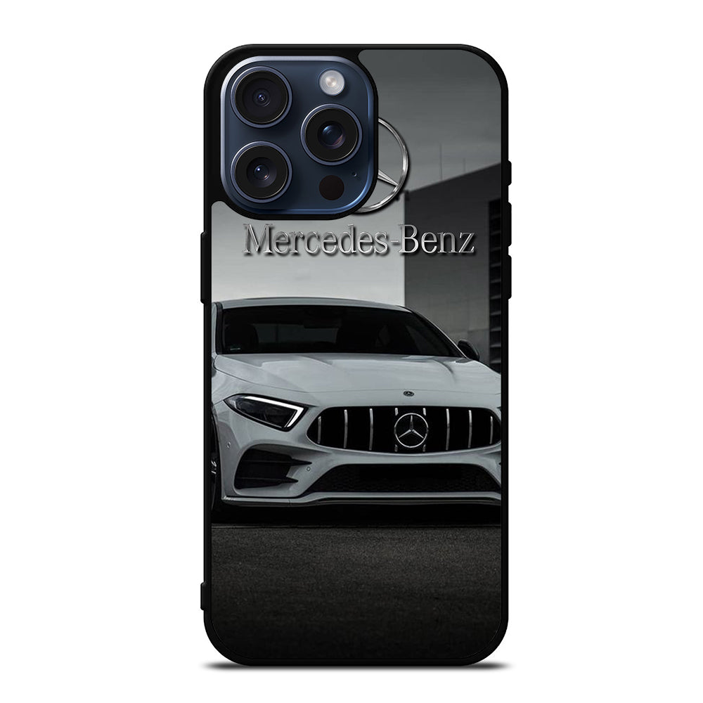 MERCEDES BENZ WHITE CAR iPhone 15 Pro Max Case Cover