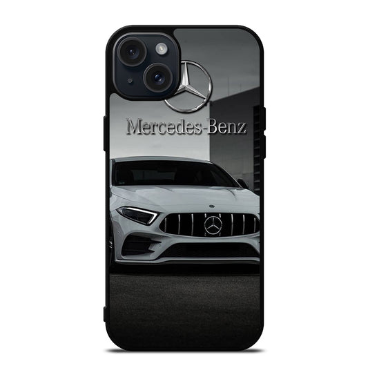 MERCEDES BENZ WHITE CAR iPhone 15 Plus Case Cover