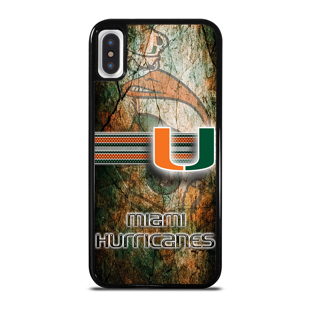 MIAMI HURRICANES NFL 3 iPhone X / XS Case Cover