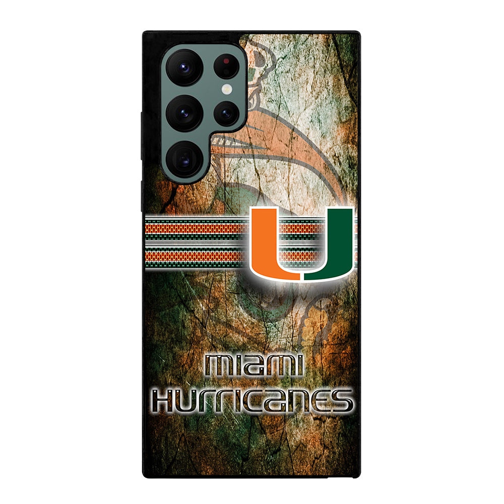 MIAMI HURRICANES NFL 3 Samsung Galaxy S22 Ultra Case Cover