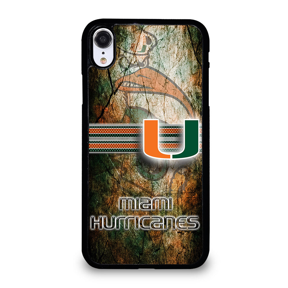 MIAMI HURRICANES NFL 3 iPhone XR Case Cover