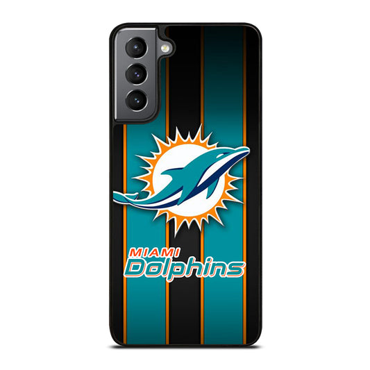 MIAMI DOLPHINS NFL LOGO 3 Samsung Galaxy S21 Plus Case Cover