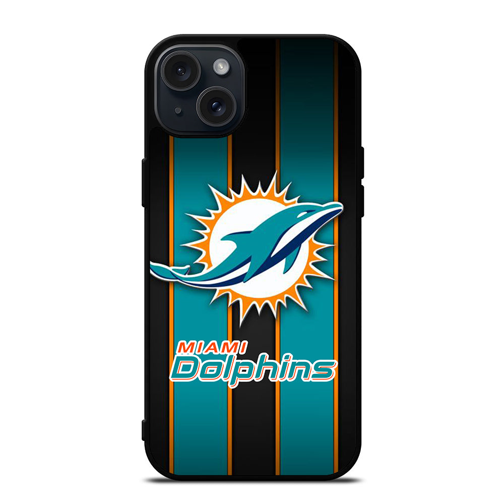 MIAMI DOLPHINS NFL LOGO 3 iPhone 15 Plus Case Cover
