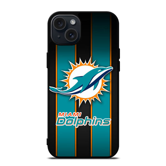 MIAMI DOLPHINS NFL LOGO 3 iPhone 15 Plus Case Cover