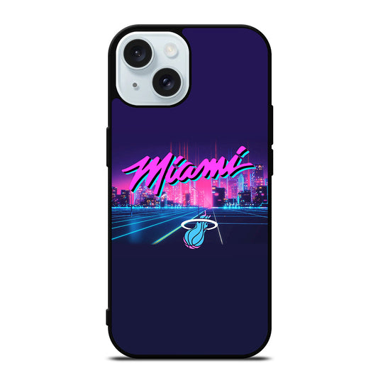 MIAMI HEAT NBA TEAM LOGO 1 iPhone 15 Case Cover