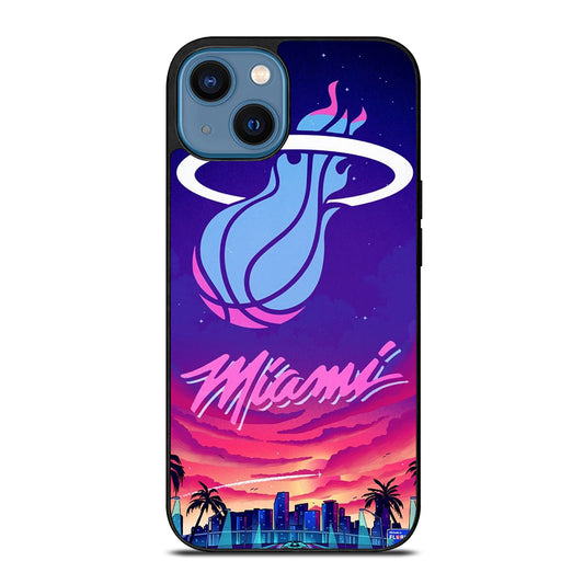 MIAMI HEAT NBA TEAM LOGO 2 iPhone 14 Case Cover