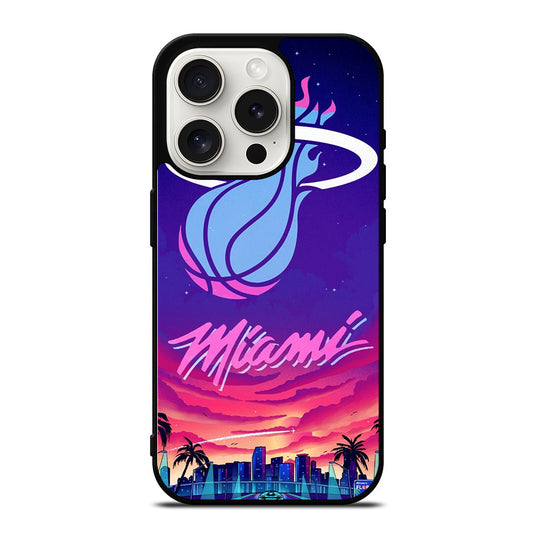 MIAMI HEAT NBA TEAM LOGO 2 iPhone 15 Pro Case Cover