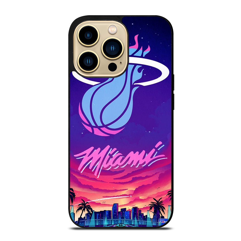 MIAMI HEAT NBA TEAM LOGO 2 iPhone 14 Pro Max Case Cover