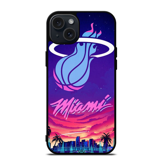 MIAMI HEAT NBA TEAM LOGO 2 iPhone 15 Plus Case Cover