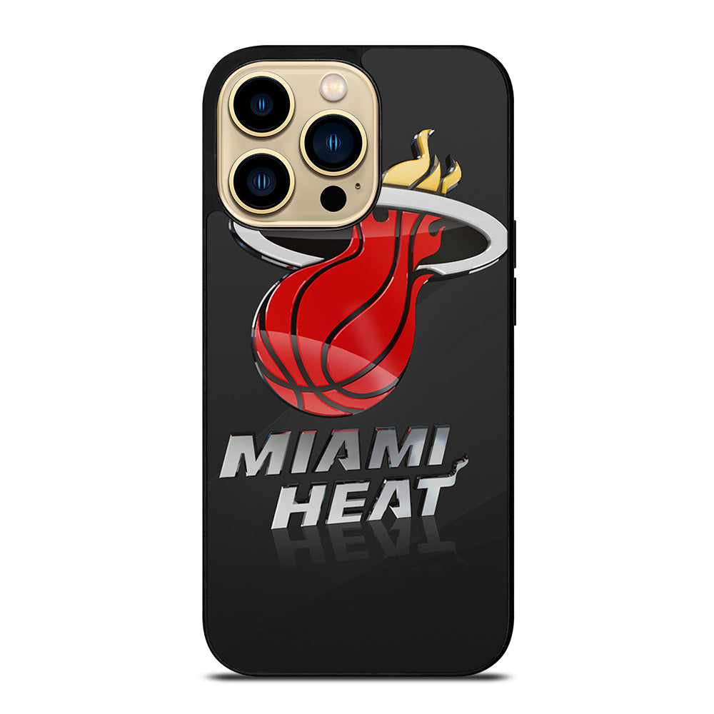 MIAMI HEAT NBA TEAM LOGO 3 iPhone 14 Pro Max Case Cover
