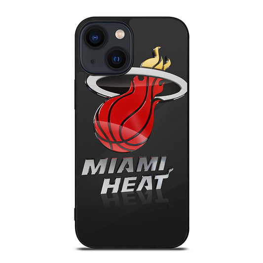 MIAMI HEAT NBA TEAM LOGO 3 iPhone 14 Plus Case Cover