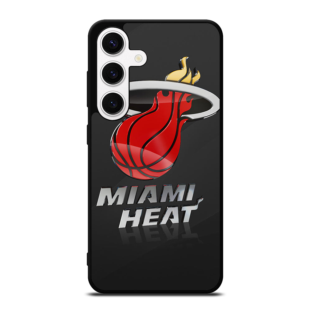 MIAMI HEAT NBA TEAM LOGO 3 Samsung Galaxy S24 Case Cover