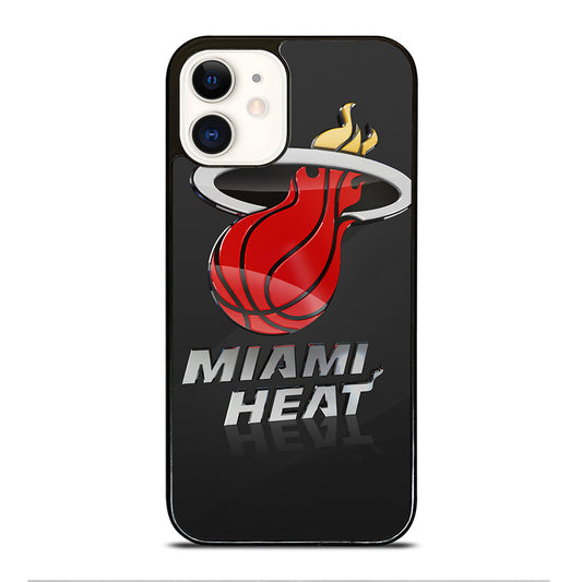 MIAMI HEAT NBA TEAM LOGO 3 iPhone 12 Case Cover