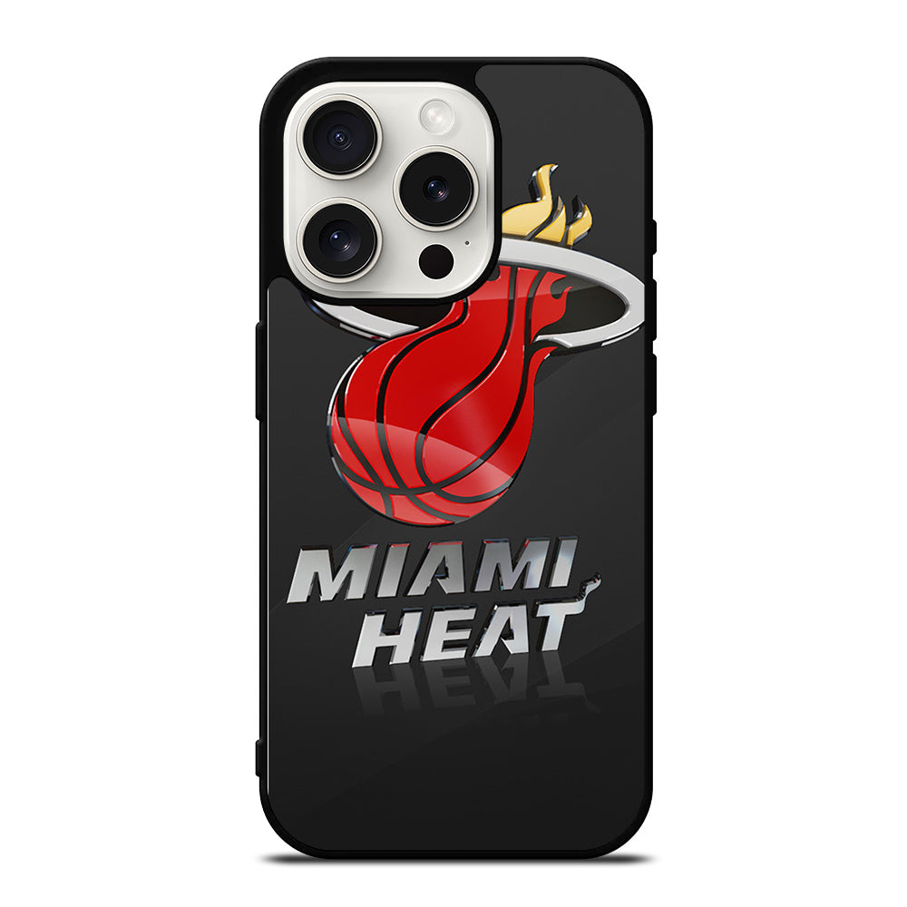 MIAMI HEAT NBA TEAM LOGO 3 iPhone 15 Pro Case Cover