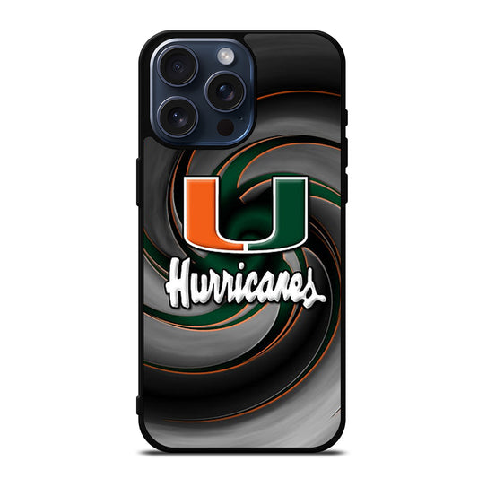 MIAMI HURRICANES NFL 1 iPhone 15 Pro Max Case Cover