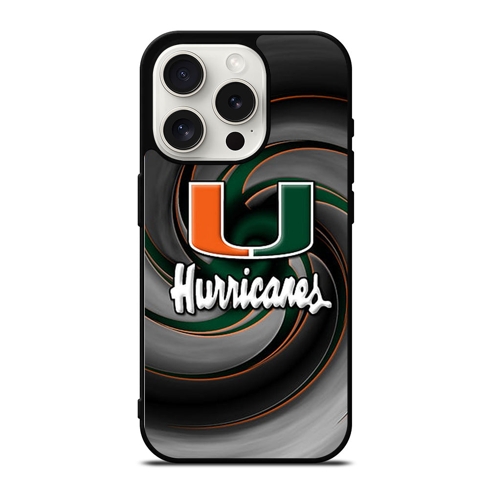 MIAMI HURRICANES NFL 1 iPhone 15 Pro Case Cover