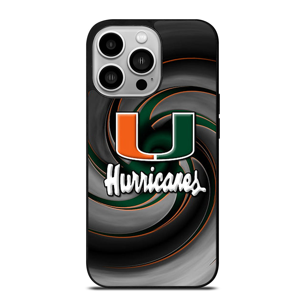 MIAMI HURRICANES NFL 1 iPhone 14 Pro Case Cover