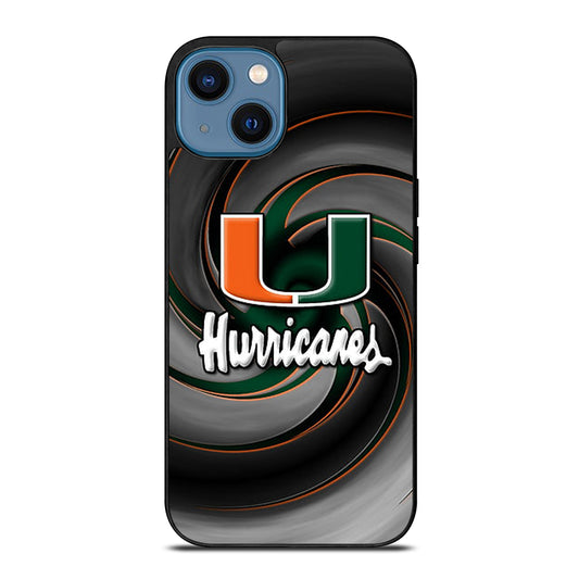 MIAMI HURRICANES NFL 1 iPhone 14 Case Cover