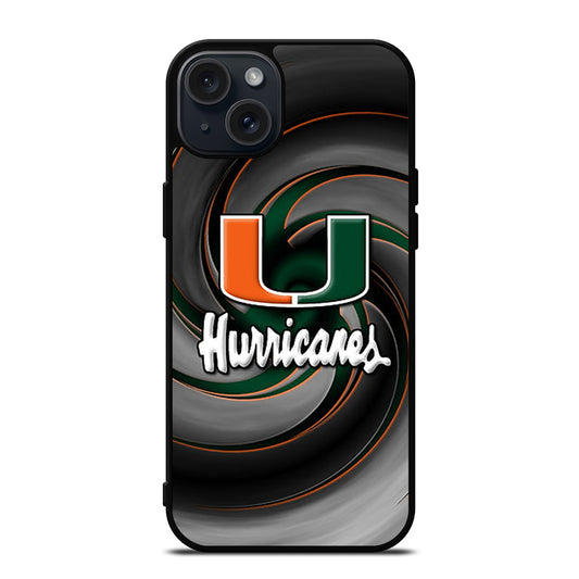 MIAMI HURRICANES NFL 1 iPhone 15 Plus Case Cover