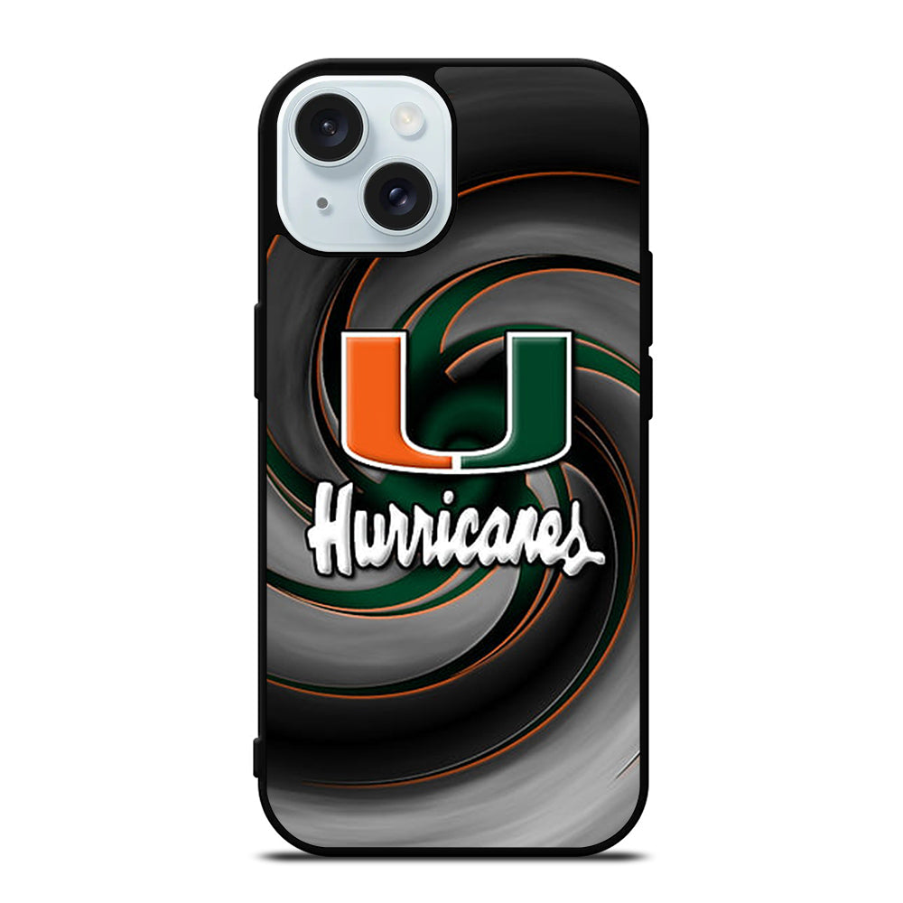 MIAMI HURRICANES NFL 1 iPhone 15 Case Cover