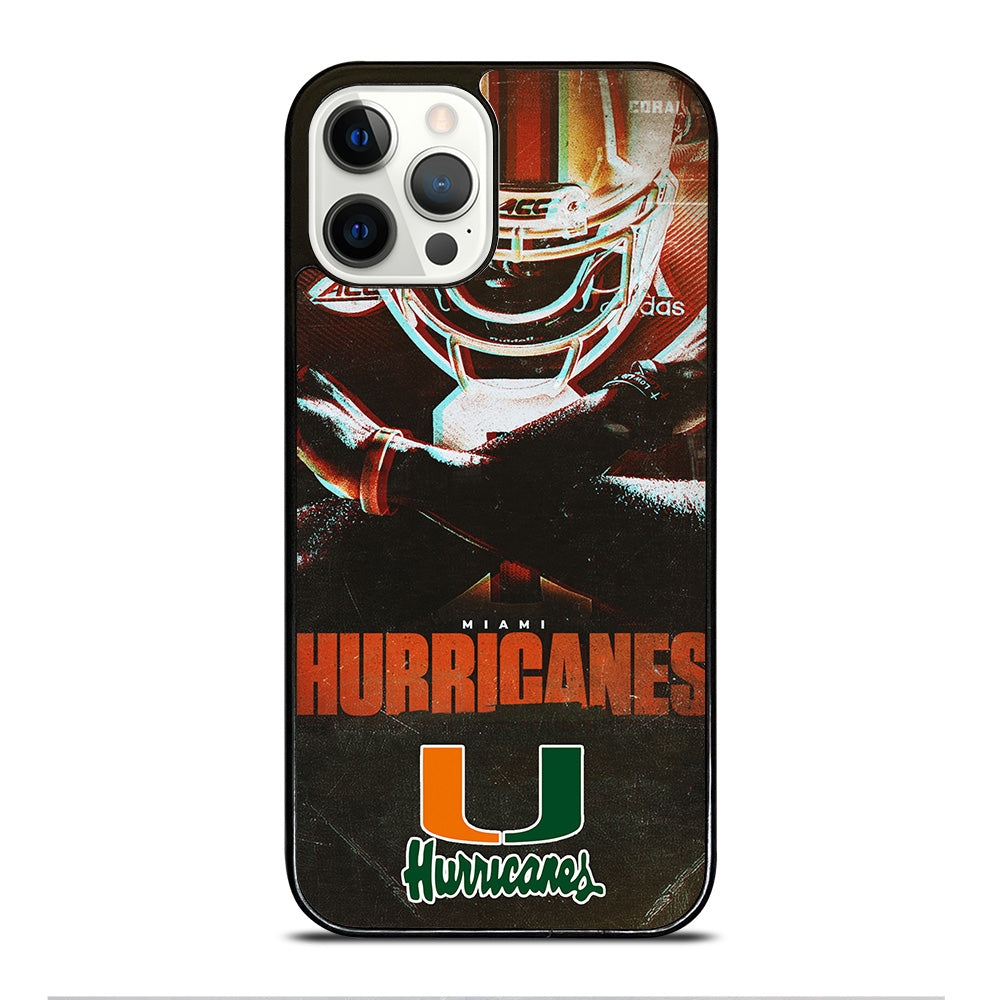 MIAMI HURRICANES NFL 2 iPhone 12 Pro Case Cover