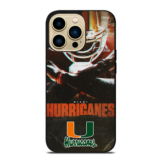 MIAMI HURRICANES NFL 2 iPhone 14 Pro Max Case Cover