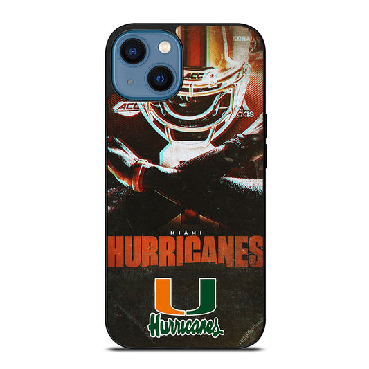 MIAMI HURRICANES NFL 2 iPhone 14 Case Cover