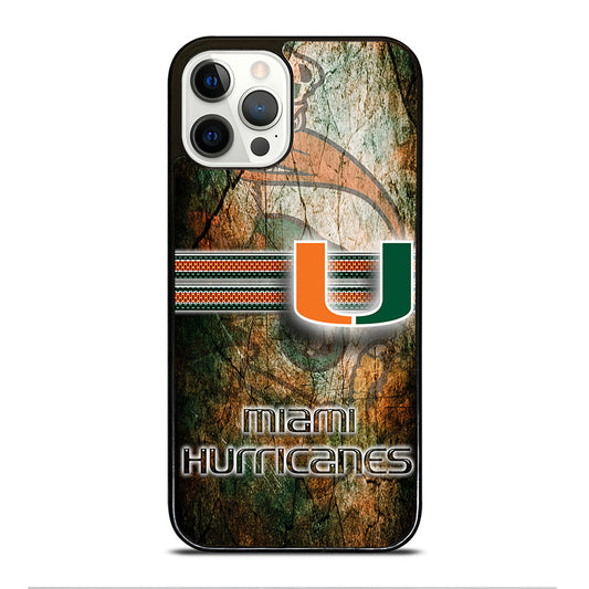 MIAMI HURRICANES NFL 3 iPhone 12 Pro Case Cover