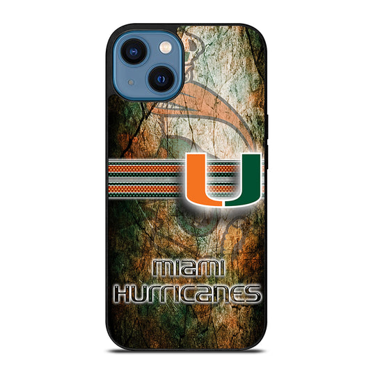 MIAMI HURRICANES NFL 3 iPhone 14 Case Cover