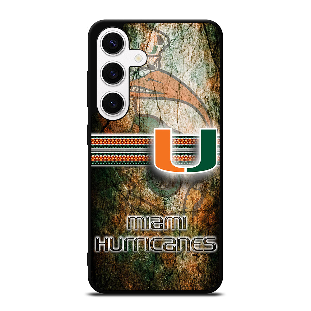 MIAMI HURRICANES NFL 3 Samsung Galaxy S24 Case Cover