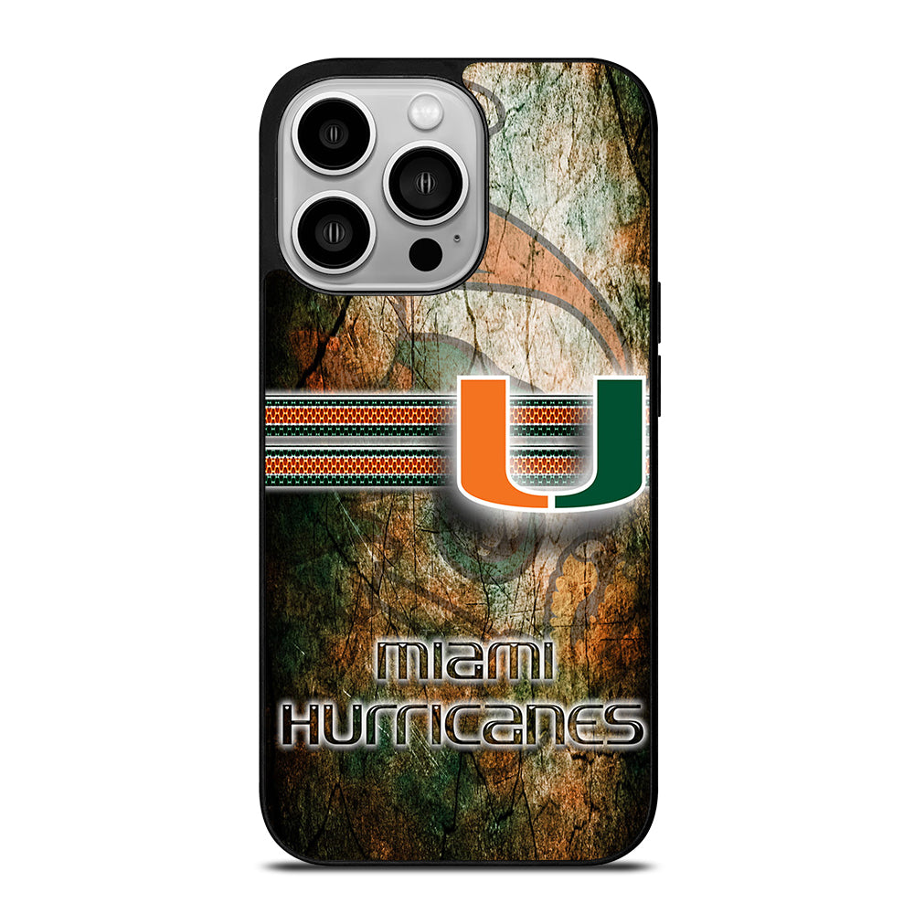 MIAMI HURRICANES NFL 3 iPhone 14 Pro Case Cover