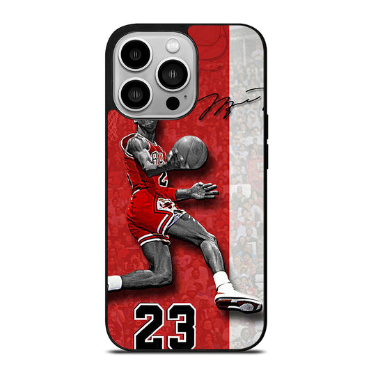 MICHAEL JORDAN 23 CHICAGO BULLS iPhone 14 Pro Case Cover