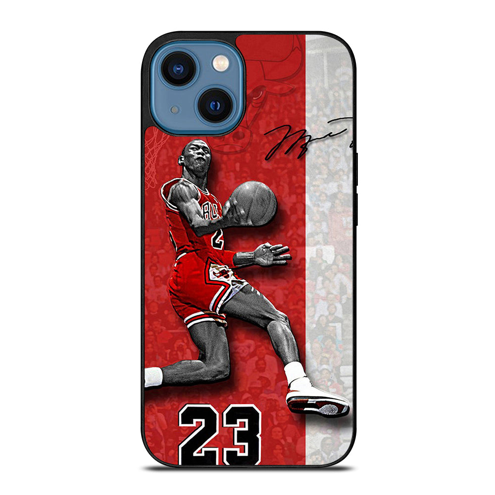 MICHAEL JORDAN 23 CHICAGO BULLS iPhone 14 Case Cover