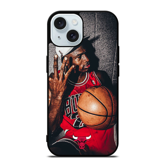 MICHAEL JORDAN BASKETBALL iPhone 15 Case Cover