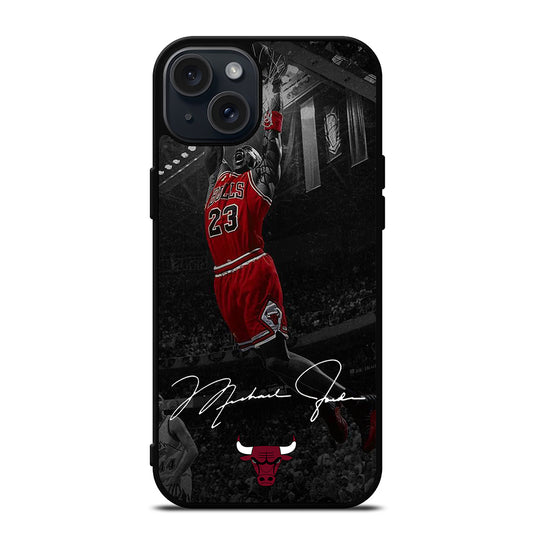 MICHAEL JORDAN DUNK SIGNATURE iPhone 15 Plus Case Cover