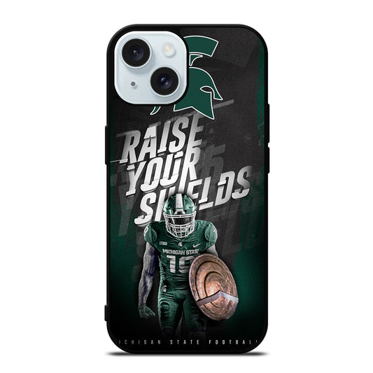 MICHIGAN STATE SPARTANS QUOTE iPhone 15 Case Cover