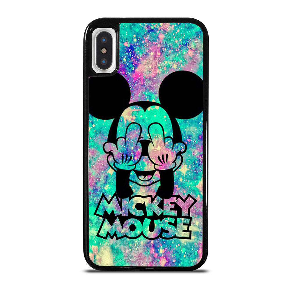 MICKEY MOUSE MIDDLE FINGER iPhone X / XS Case Cover