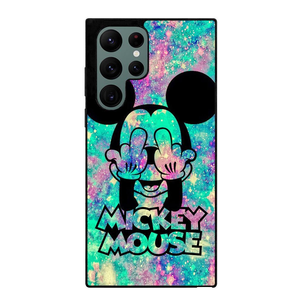 MICKEY MOUSE MIDDLE FINGER Samsung Galaxy S22 Ultra Case Cover