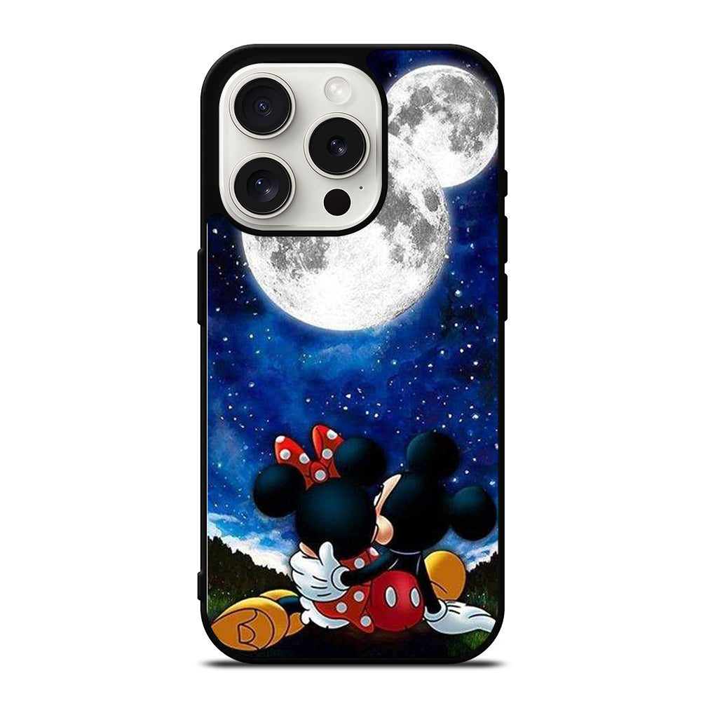 MICKEY AND MINNIE MOUSE MOON iPhone 15 Pro Case Cover
